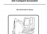 repair manual Bobcat 324 Compact Excavator Service Manual PDF - 7