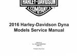repair manual Harley Davidson Dyna Models 2016 Service Manual PDF - 1