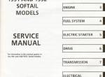 repair manual Harley Davidson Softail Models 1991-1992 Service Manual PDF - 1