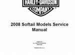 repair manual Harley Davidson Softail Models 2008 Set of Electrical Diagnostics And Service Manuals PDF - 2