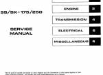 repair manual Harley Davidson SS/SX-175/250 1974-1976 Service Manual PDF - 1