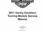 repair manual Harley Davidson Touring Models 2011 Set of Electrical Diagnostic And Service Manuals PDF - 2