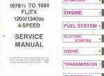 repair manual Harley Davidson FL/FX Models 1200/1340cc 4-Speed 1978-1984 Service Manual PDF - 1