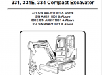 repair manual Bobcat 331, 331E, 334 Compact Excavators Service Manual PDF - 7