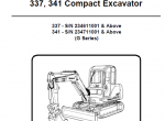 repair manual Bobcat 337, 341 Excavators G Series Service Manual PDF - 7
