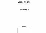 repair manual Grove Truck Crane GMK 5250L Load Charts Manuals PDF - 1