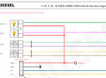 Diagnostic Software Cat C-10, C-12, 3176B & 3406E Engine Electrical Circuit Diagram PDF - 3