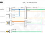 Diagnostic Software Cat C7 Engine C7S1-300 Sheet 1 Electrical Circuit Diagram PDF - 1