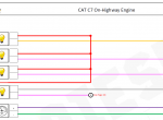 Diagnostic Software Cat C7 Engine C7S1-300 Sheet 1 Electrical Circuit Diagram PDF - 2