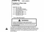 repair manual FiatAllis Motor Graders M100, 100-B, 100-C, 150-C, 200-C Service Manual PDF - 1