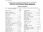 repair manual FiatAllis Pipelayer FP 60 Service Specifications Manual PDF - 1