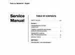 repair manual FiatAllis Wheel Loader FR10, FR12, FR12B Transmission Service Manual PDF - 1
