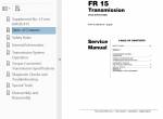repair manual FiatAllis Wheel Loader FR15 Transmission Service Manual PDF - 1