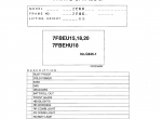 repair manual Toyota 7FBE10 to 20 series, 7FBEU15,18,20 7FBEHU18 Service and Parts Manual PDF - 1