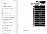 repair manual FiatAllis Hydraulic Excavator FH220 Service Manual PDF - 1