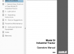 repair manual CASE model “SI” AIR BORNE Tractor Operator’s Instruction Book - 5