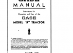 repair manual Case Tractor R series Factory Operators Manual PDF - 1