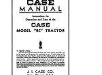 repair manual Case Tractor RC model Factory Operators Manual PDF - 1