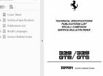 repair manual Ferrari 328 GTB, 328 GTS Spare Parts Catalog & Workshop Manual PDF - 9