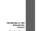 repair manual Case 780, 880, 990 and 1200 Tractors Operators Manual PDF (supplement) - 2