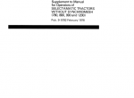 repair manual Case 780, 880, 990 and 1200 Tractors Operators Manual PDF (supplement) - 1