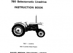 repair manual Case Tractors 780 Selectamatic Operators Manual PDF - 1