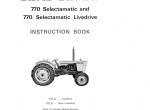 repair manual David Brown Tractors 770 Selectamatic Livedrive Instruction Book - 1