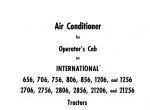 repair manual Case Air Conditioner for Operator’s cab IH 656-21156 Tractors Operartors Manual - 1