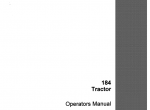 repair manual Case International 184 Tractor PDF Operator’s Manuals - 1
