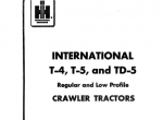 repair manual Case International T-4/T-5/TD-5 Tractors Operators Manual pdf - 1