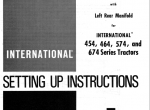 repair manual Case Hydraulic Valves for 454-674 tractors PDF Operator’s Manual - 1