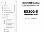 repair manual Hitachi Excavator EX200-5 (Japanese) Set of PDF Manuals - 1