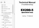 repair manual Hitachi Excavator EX200-5 (Japanese) Set of PDF Manuals - 2