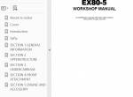 repair manual Hitachi Excavator EX80-5 Technical & Workshop Manuals, Circuit Diagrams PDF - 3