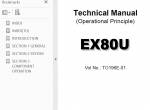 repair manual Hitachi Excavator EX80-U Technical & Workshop Manuals, Circuit Diagrams PDF - 1