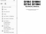 repair manual Hitachi Excavators EX100-5/100M-5/110-5/110M-5 Set of PDF Manuals - 1