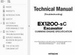 repair manual Hitachi Excavator EX1200-5 Technical Manuals PDF (Operational Principle, Troubleshooting, Diagrams) - 2