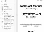 repair manual Hitachi Excavator EX1200-5D Set of PDF Technical Workshop Manuals - 2