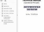 repair manual Hitachi Excavator Zaxis 110/110M/120/125US/130/130LCN/135US/135UR Service Manual PDF - 1