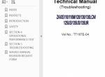 repair manual Hitachi Excavator Zaxis 110/110M/120/125US/130/130LCN/135US/135UR Service Manual PDF - 2