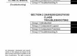 repair manual Hitachi Air Conditioner Excavator Zaxis 120/180 class, 200/225/270/330 class Troubleshooting PDF - 1