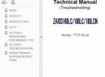 repair manual Hitachi Excavator Zaxis 160LC/180LC/180LCN Technical & Workshop Manuals, Circuit Diagram PDF - 1