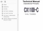 repair manual Hitachi Crawler Crane CX1100-C Service Manual PDF - 1