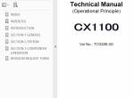 repair manual Hitachi Crawler Crane CX1100 Service Manual Set PDF - 1