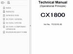 repair manual Hitachi Crawler Crane CX1800 Service Manual PDF - 1