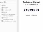 repair manual Hitachi Crawler Crane CX2000 Service Manual PDF - 2