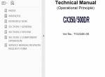 repair manual Hitachi Crawler Crane CX350/500 Drag Line Service Manual PDF - 1