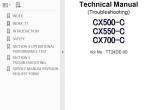 repair manual Hitachi Crawler Crane CX500-C, CX550-C, CX700-C Service Manual PDF - 2