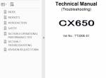 repair manual Hitachi Crawler Crane CX650 Service Manual PDF - 2