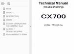repair manual Hitachi Crawler Crane CX700 NA Service Manual PDF - 2